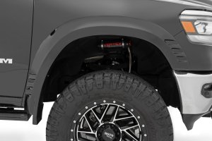 Ram 1500 Fender Flares - Rough Country - SF1 - Billet Silver - '19-'24